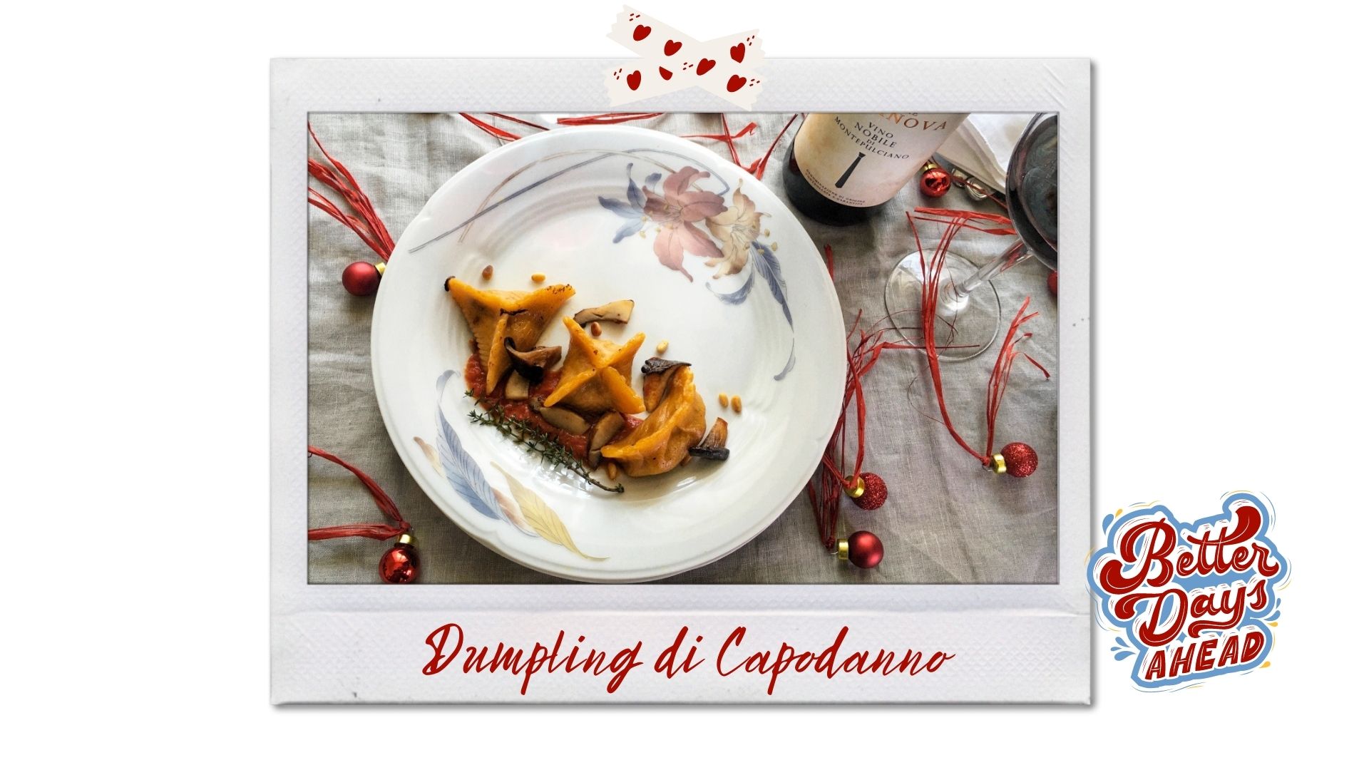 Ricetta: Dumpling di Capodanno "Bacco Natale", senza glutine | Ricetta e foto di Orsola Ciriello Kogan