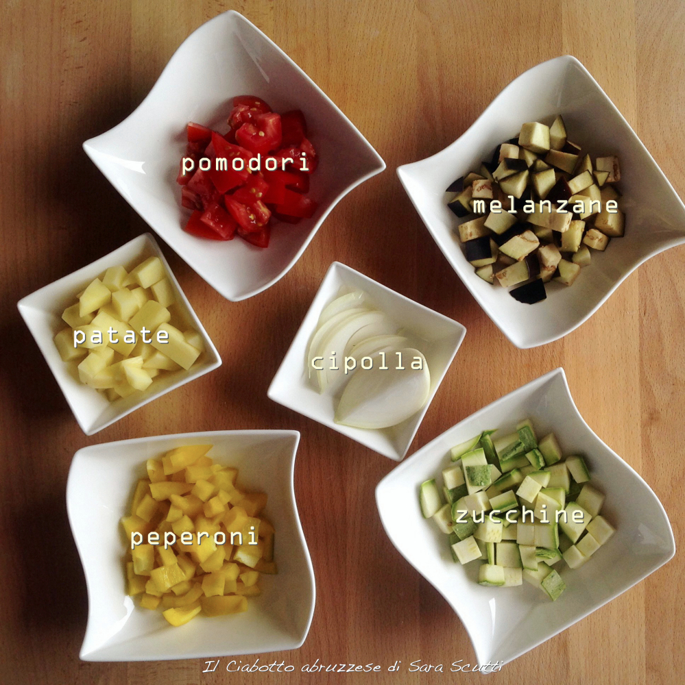 Preparazione degli ingredienti per il ciabotto abruzzese di Sara Scutti